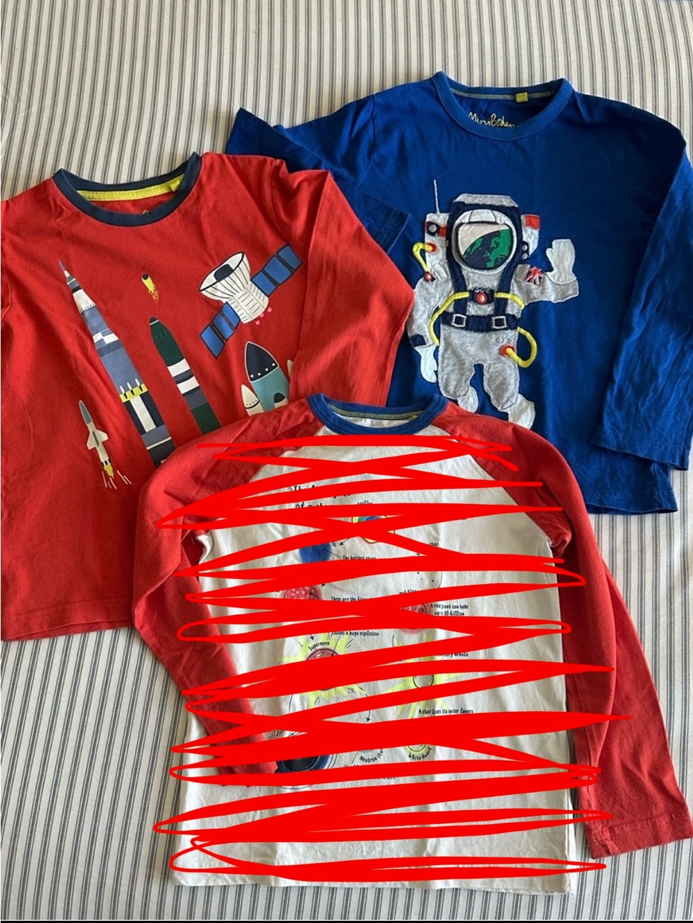 Mini Boden Boys' Space Long-Sleeve Tee Bundle